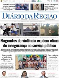 Capa do jornal Diário da Região 26/08/2025