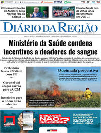 Capa do jornal Diário da Região 27/05/2025