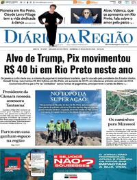Capa do jornal Diário da Região 27/07/2025