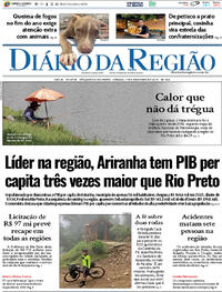 Capa do jornal Diário da Região 27/12/2025
