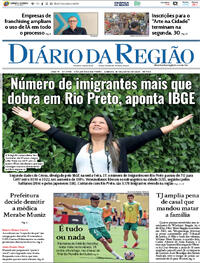 Capa do jornal Diário da Região 28/06/2025