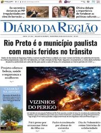 Capa do jornal Diário da Região 28/08/2025