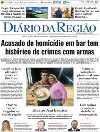 Capa do jornal Diário da Região 28/10/2025