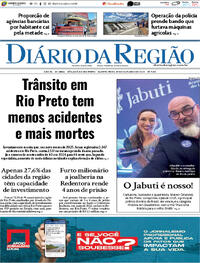 Capa do jornal Diário da Região 29/10/2025