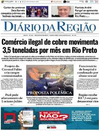 Capa do jornal Diário da Região 30/07/2025
