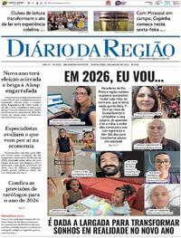 Capa do jornal Diário da Região 01/01/2026