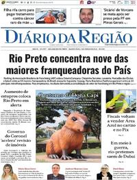 Capa do jornal Diário da Região 05/03/2026