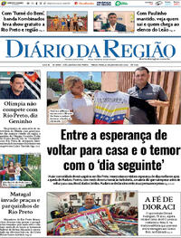 Capa do jornal Diário da Região 06/01/2026