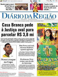 Capa do jornal Diário da Região 06/06/2026
