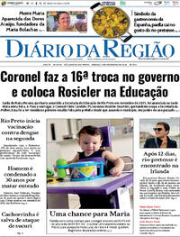 Capa do jornal Diário da Região 07/02/2026