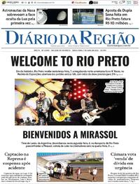 Capa do jornal Diário da Região 07/04/2026
