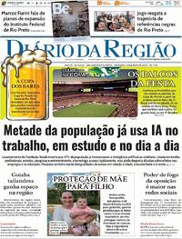 Capa do jornal Diário da Região 07/06/2026