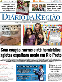 Capa do jornal Diário da Região 10/05/2026