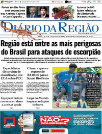 Capa do jornal Diário da Região 10/06/2026