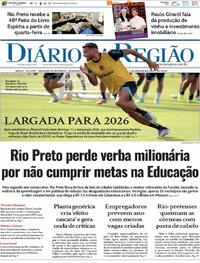 Capa do jornal Diário da Região 11/01/2026