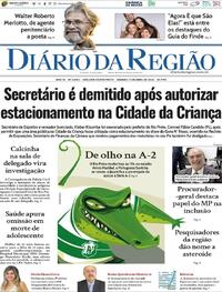 Capa do jornal Diário da Região 11/04/2026