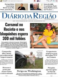Capa do jornal Diário da Região 12/02/2026