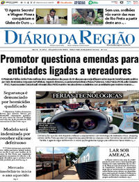 Capa do jornal Diário da Região 13/01/2026