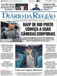 Capa do jornal Diário da Região 14/01/2026