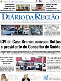Capa do jornal Diário da Região 14/05/2026