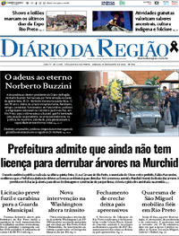 Capa Jornal Diário da Região