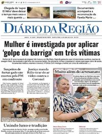 Capa do jornal Diário da Região 16/04/2026