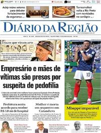 Capa do jornal Diário da Região 17/06/2026
