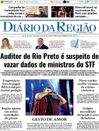 Capa do jornal Diário da Região 18/02/2026
