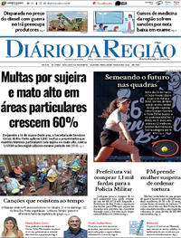 Capa do jornal Diário da Região 18/03/2026