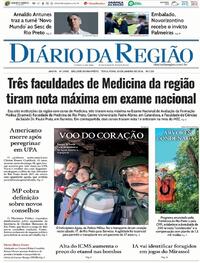 Capa do jornal Diário da Região 20/01/2026