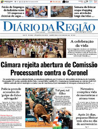 Capa do jornal Diário da Região 20/05/2026