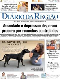Capa do jornal Diário da Região 22/02/2026