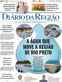 Capa do jornal Diário da Região 22/03/2026