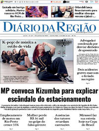 Capa do jornal Diário da Região 22/04/2026