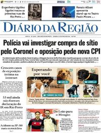 Capa do jornal Diário da Região 23/05/2026
