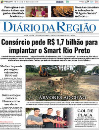 Capa do jornal Diário da Região 24/01/2026
