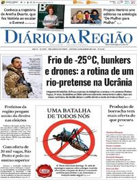 Capa do jornal Diário da Região 25/01/2026