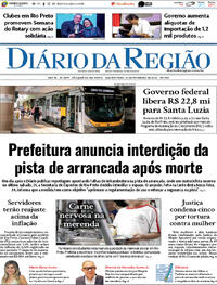 Capa do jornal Diário da Região 25/02/2026
