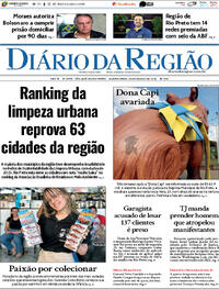 Capa do jornal Diário da Região 25/03/2026