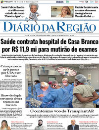 Capa do jornal Diário da Região 25/04/2026