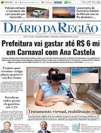 Capa do jornal Diário da Região 27/01/2026