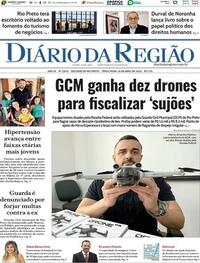 Capa do jornal Diário da Região 28/04/2026