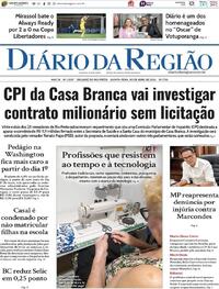 Capa do jornal Diário da Região 30/04/2026