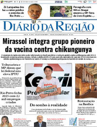 Capa do jornal Diário da Região 31/01/2026