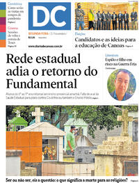 Capa do jornal Diário de Canoas 02/11/2020