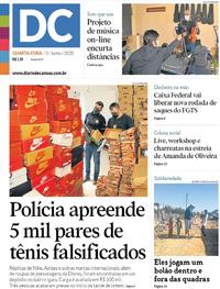 Capa do jornal Diário de Canoas 03/06/2020