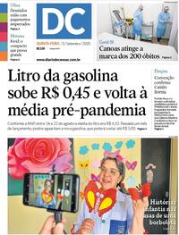 Capa do jornal Diário de Canoas 03/09/2020