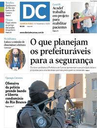 Capa do jornal Diário de Canoas 04/11/2020