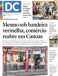 Capa do jornal Diário de Canoas 05/08/2020