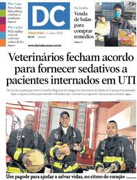 Capa do jornal Diário de Canoas 07/07/2020